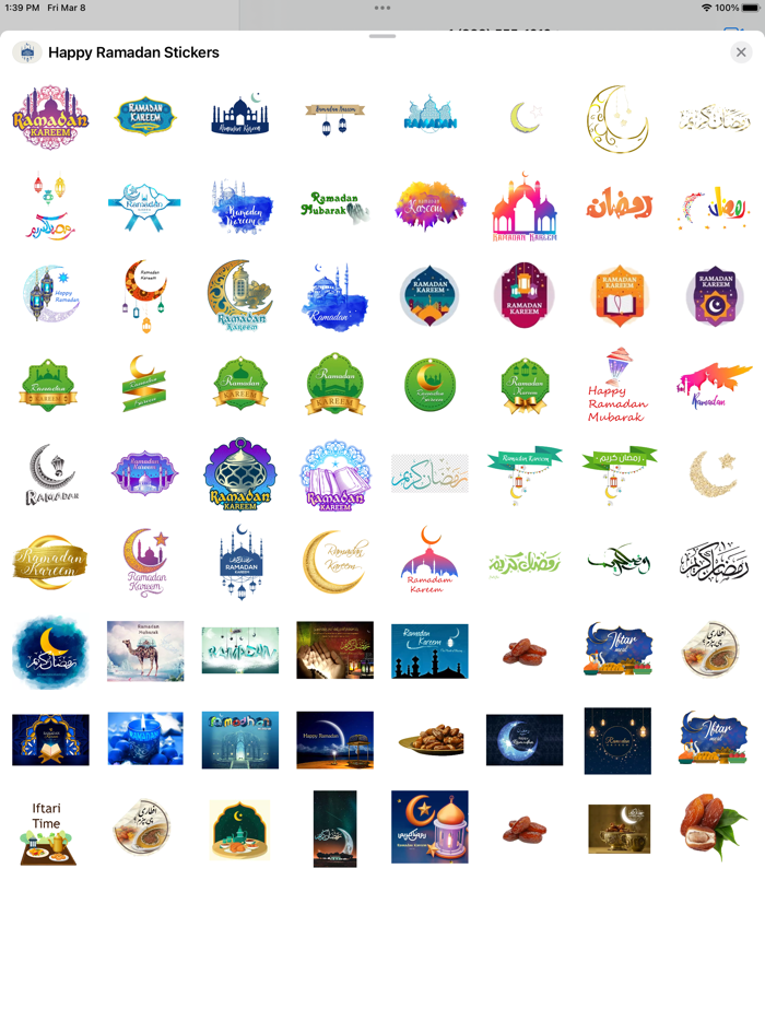 Ramadan Stickers Pack