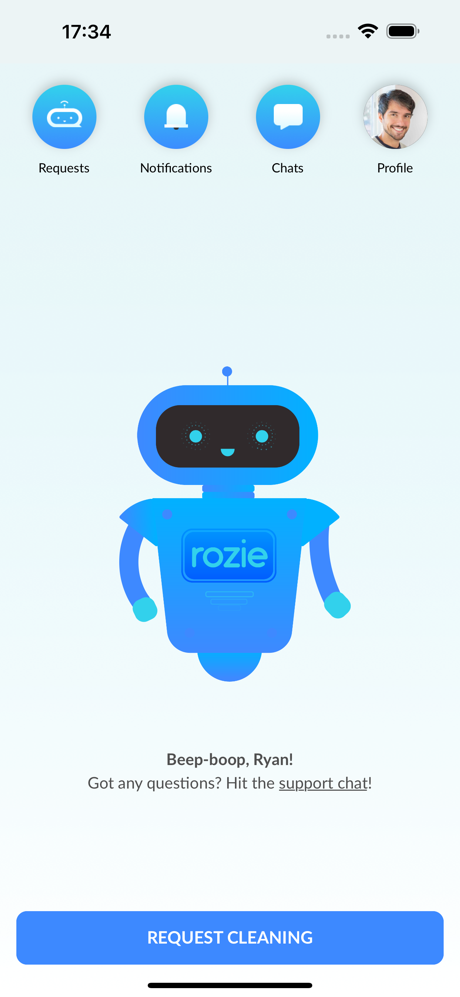 Rozie - Cleaning Services screenshot 1