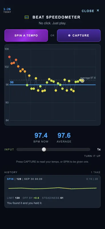 Accelerating Metronome screenshot 9 of 10