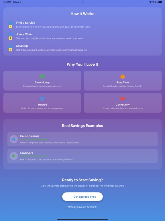 ProximityPerks iPad screenshot
