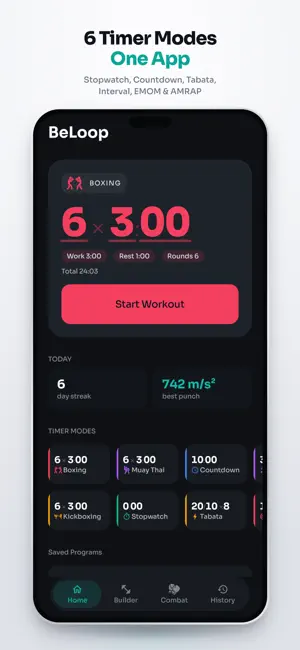 BeLoop: Boxing & Workout Timer screenshot 3