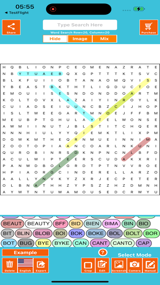 #4. Word Search Solver AI Omniglot (iOS) 由: Mohit Singi