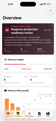Keygrove: Redis Memory のスクリーンショット