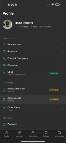 Recovery Compass iPhone screenshot