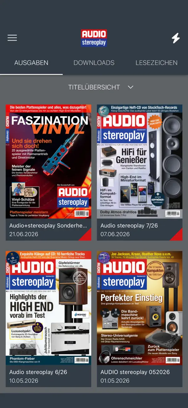 Screenshot #1 pour AUDIO+stereoplay Magazin