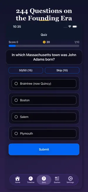 Founding Fathers Quiz screenshot 3