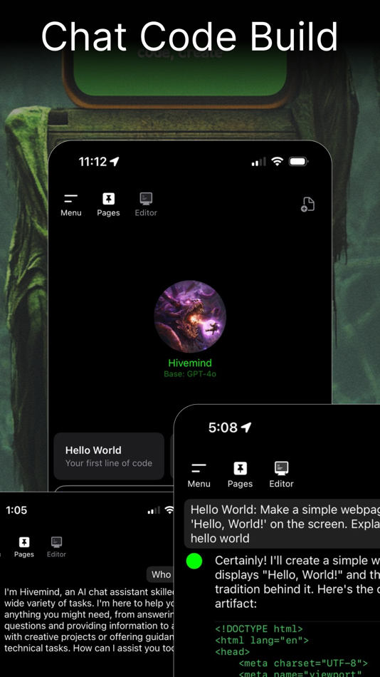 #2. Hivemind AI Chat & Coding (iOS) Podle: Mind Goblin Studios, LLC