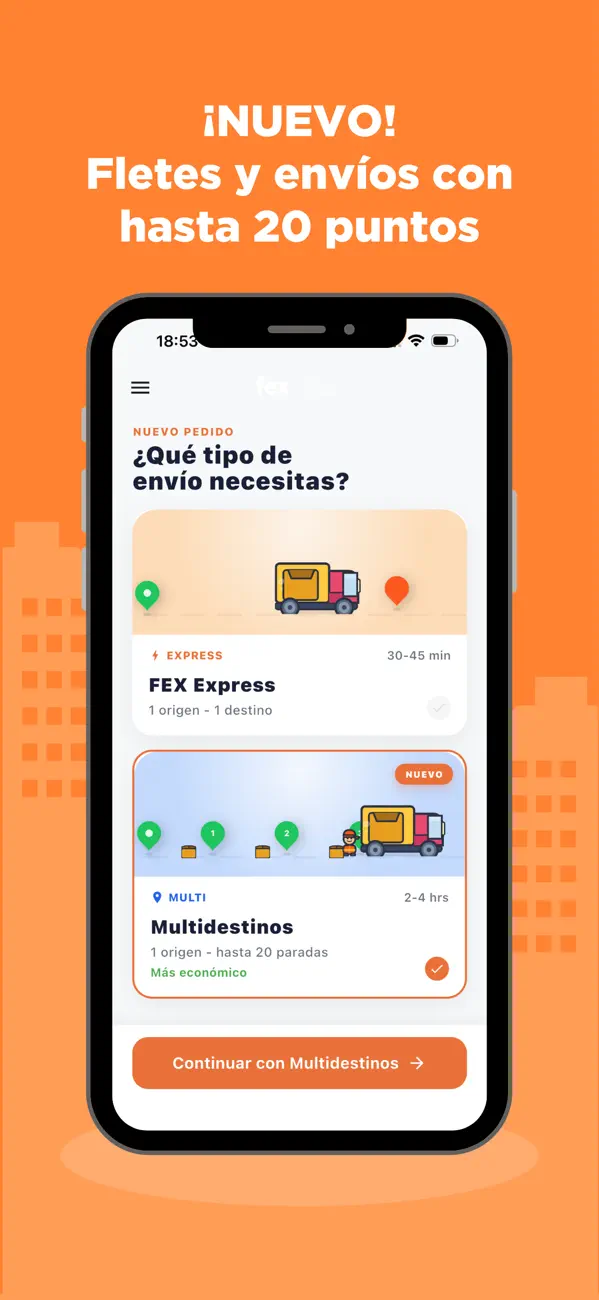 Screenshot #1 pour FEX Fletes y envíos
