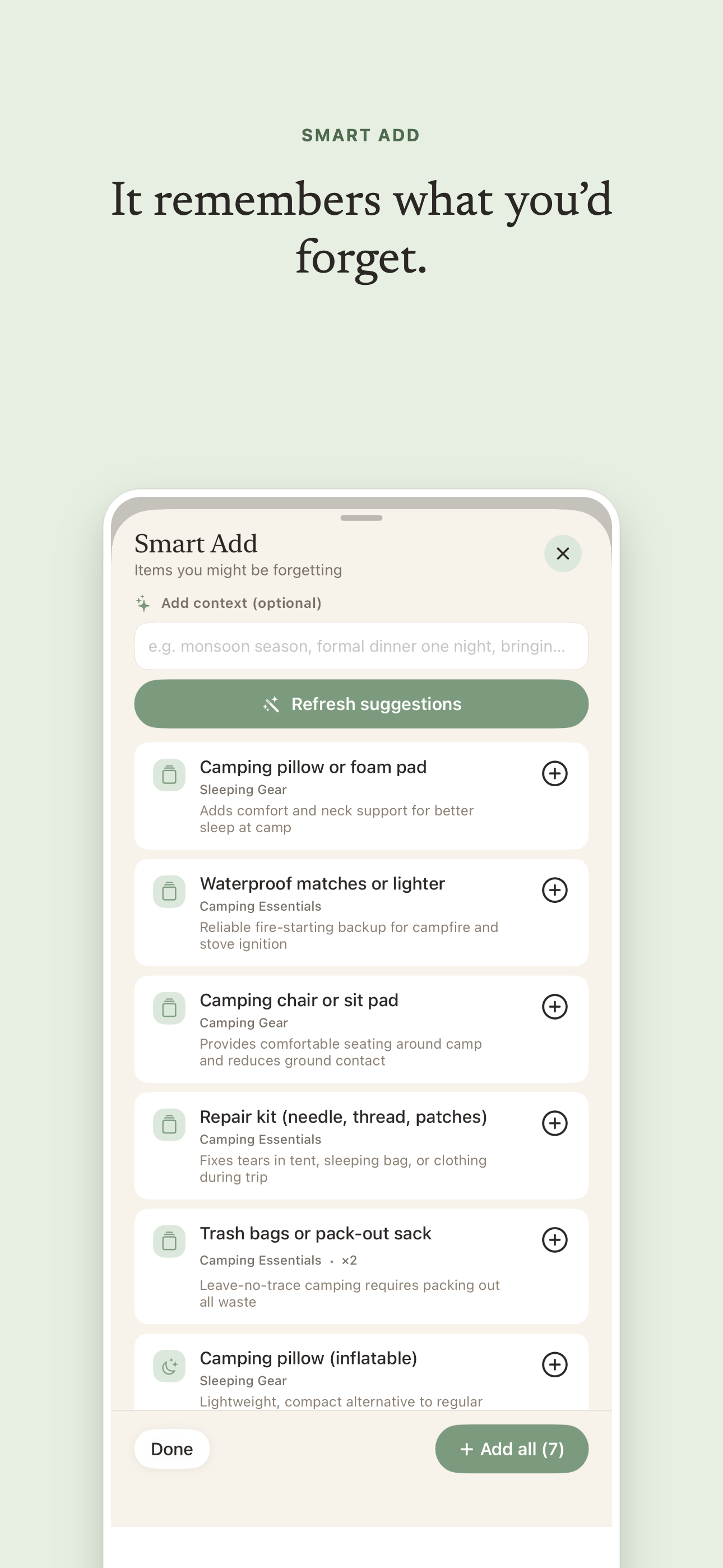 Pack Pilot: AI Packing List screenshot 3