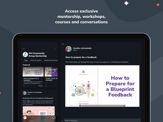 3X4 Practitioner Community iPad screenshot 2 - Education app