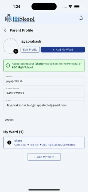 HiSkool Student App screenshot 2