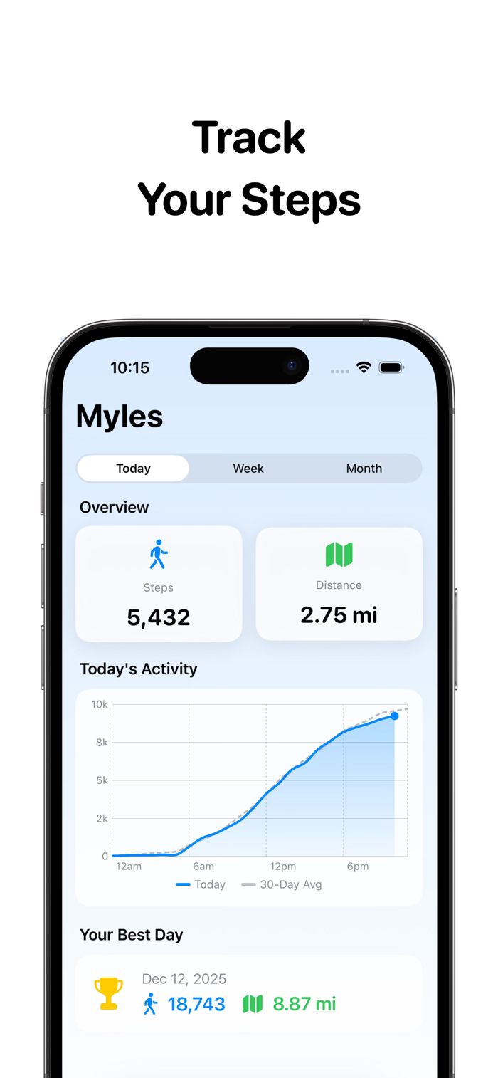 Myles - Step Tracker