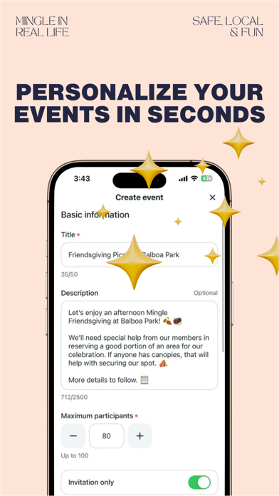 Mingle IRL - Meet people Screenshot