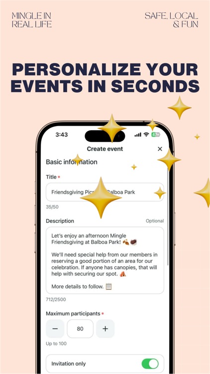 Mingle IRL - Meet people