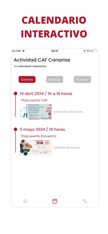 CAFCanarias+ iPhone screenshot