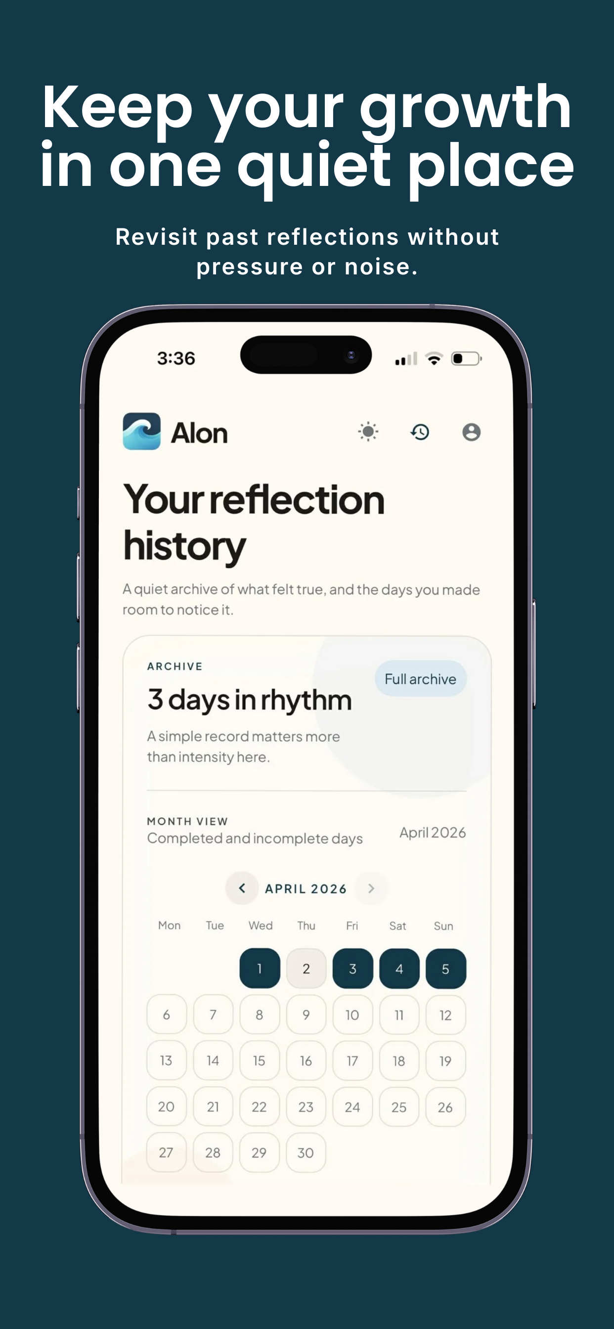 Alon: Daily Reflection screenshot 5