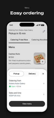 Sisters Asian Eatery iPhone screenshot
