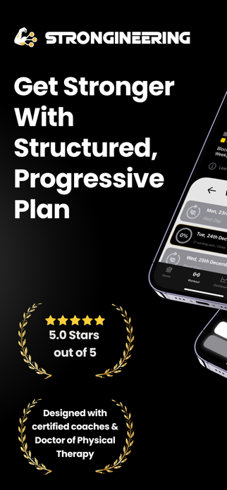 Strongineering Workout Planner Screenshot 1 of 10