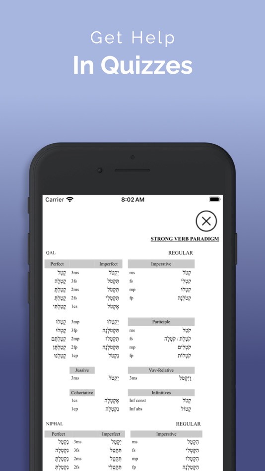 #8. ParseHebrew - Hebrew Quizzing (iOS) 由: Danny Zacharias