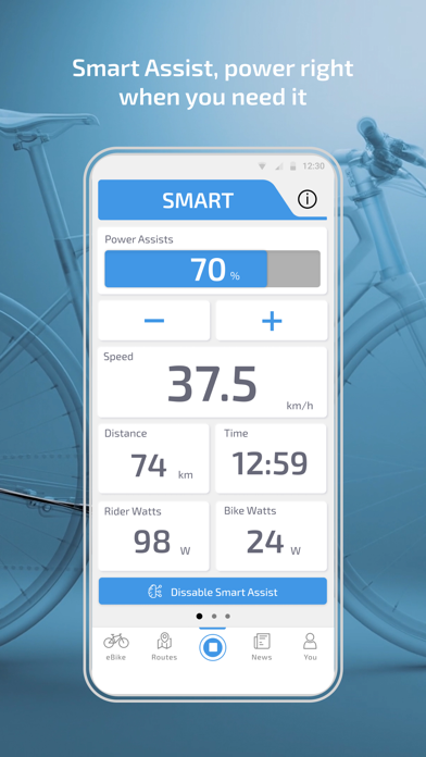 My SmartBike screenshot