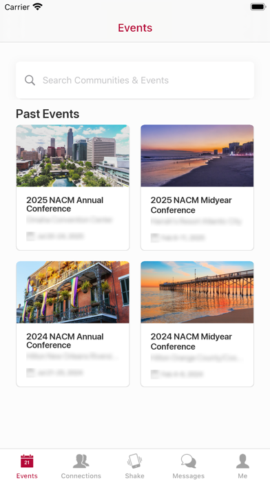 Conferences by NACM iPhone screenshot 2 - Business app