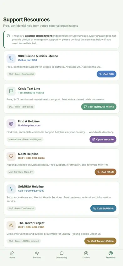 Moorepeace screenshot 1