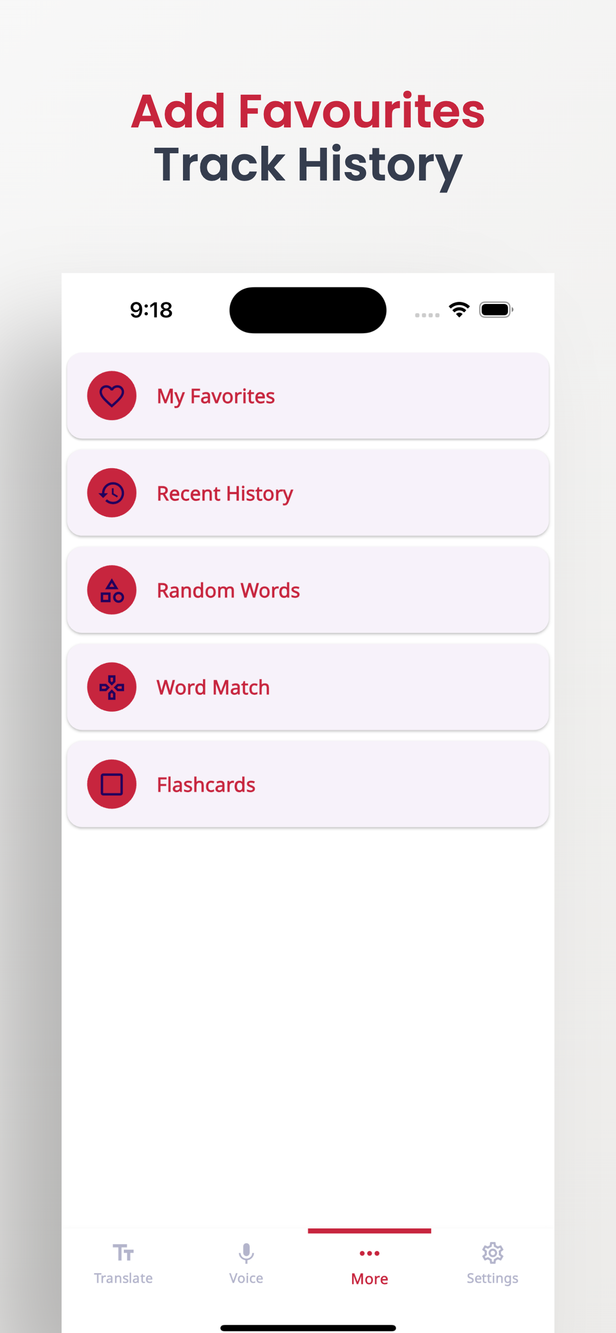 Korean-English Translate Words