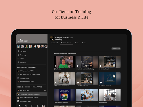 The A.I.R. Tribe Community iPad screenshot 3 - Business app