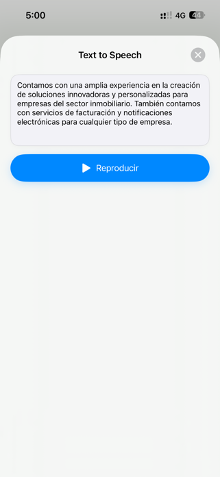 Text to Speech - Faacil Screenshot 2 of 3