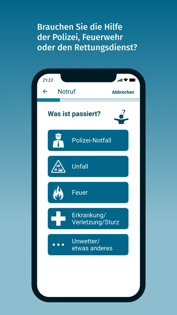 nora - Notruf-App Screenshot 5