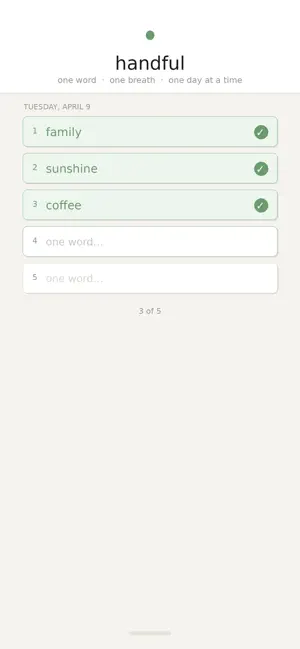 Handful: Daily Gratitude screenshot 4