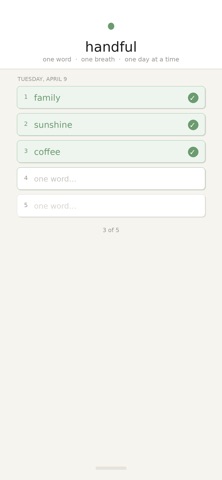 Handful: Daily Gratitude screenshot