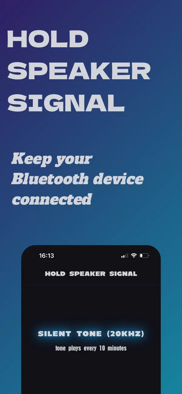 Screenshot #1 pour HOLD SPEAKER SIGNAL
