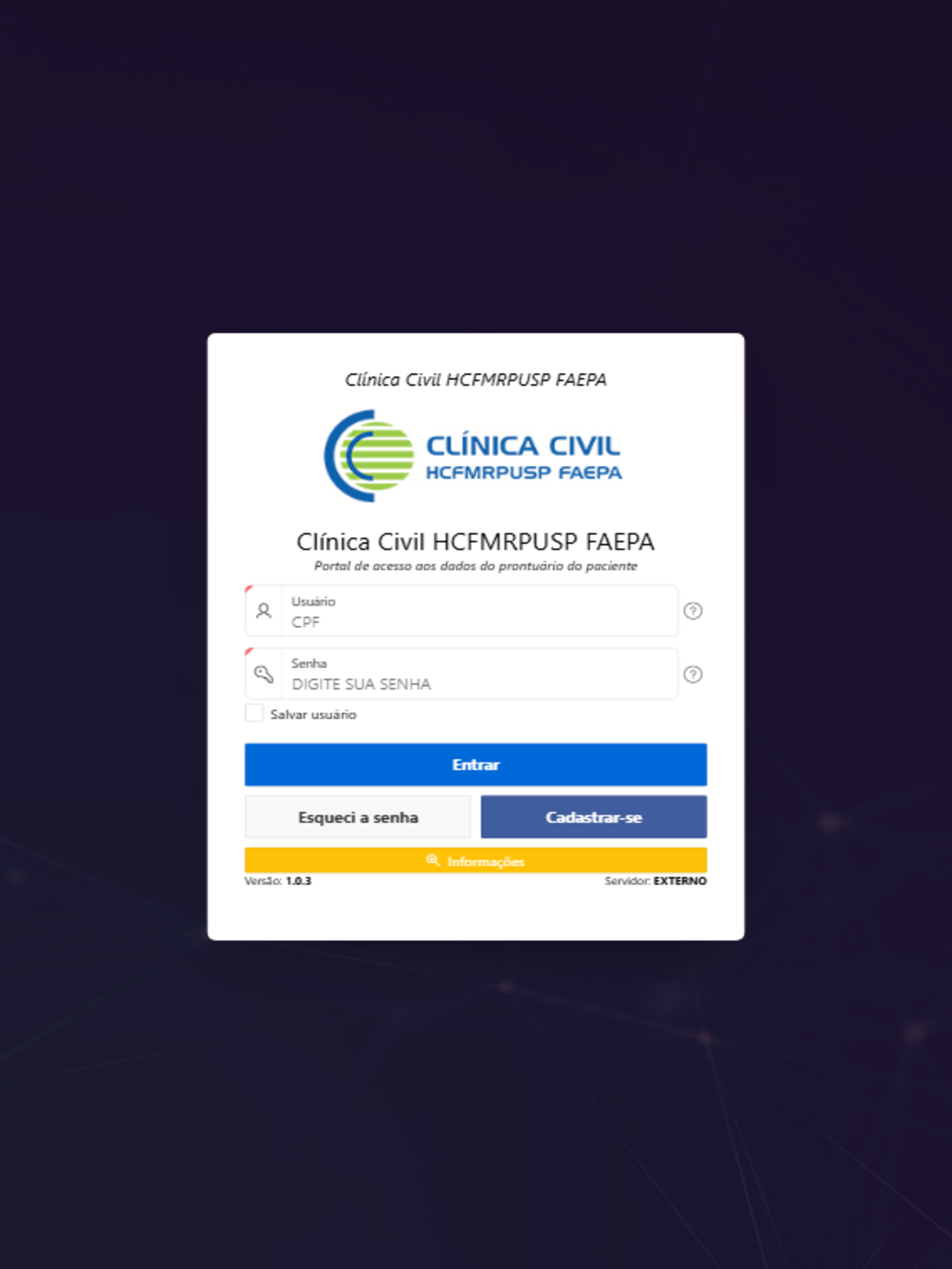 Clínica Civil HCFMRPUSP FAEPA screenshot 5
