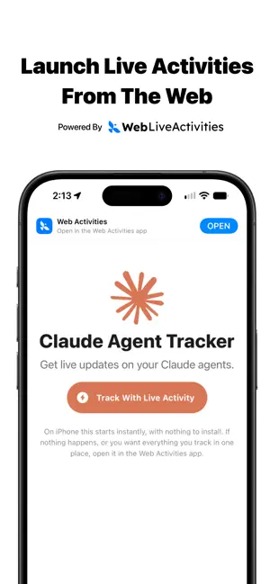 Web Live Activities screenshot 3