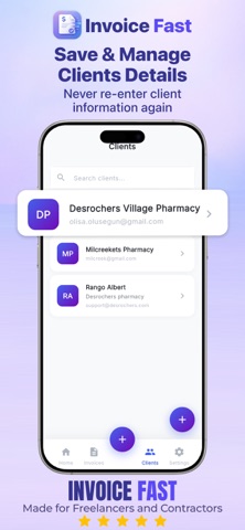 InvoiceFast: Invoice & Mileage screenshot