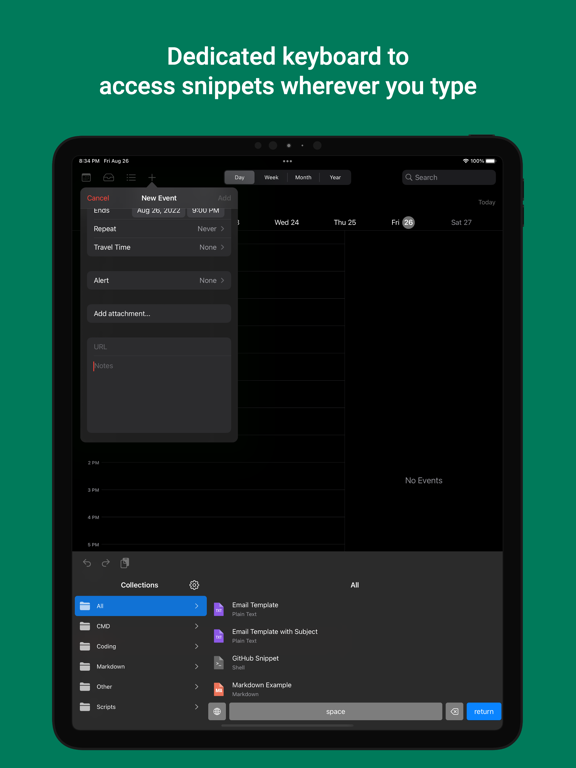 Screenshot #5 pour Snippety - Snippets Manager