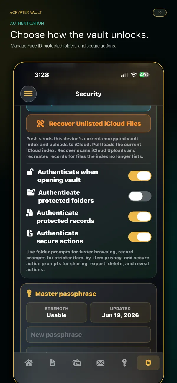 Screenshot #3 pour eCryptexVault