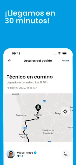 Captura de pantalla de OSCAR: Servicios A Domicilio en iPhone 5