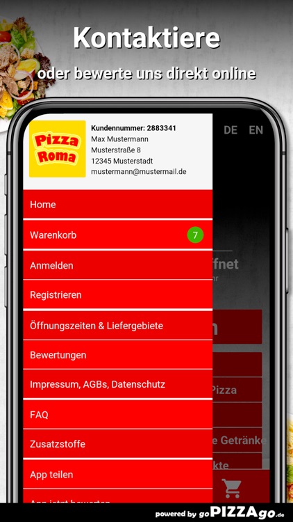 Pizza Roma Jena App