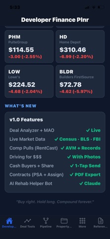 Developer Finance Plnr screenshot