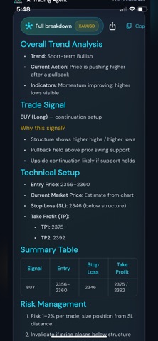 AI Trading Agent Screenshot 6 of 8