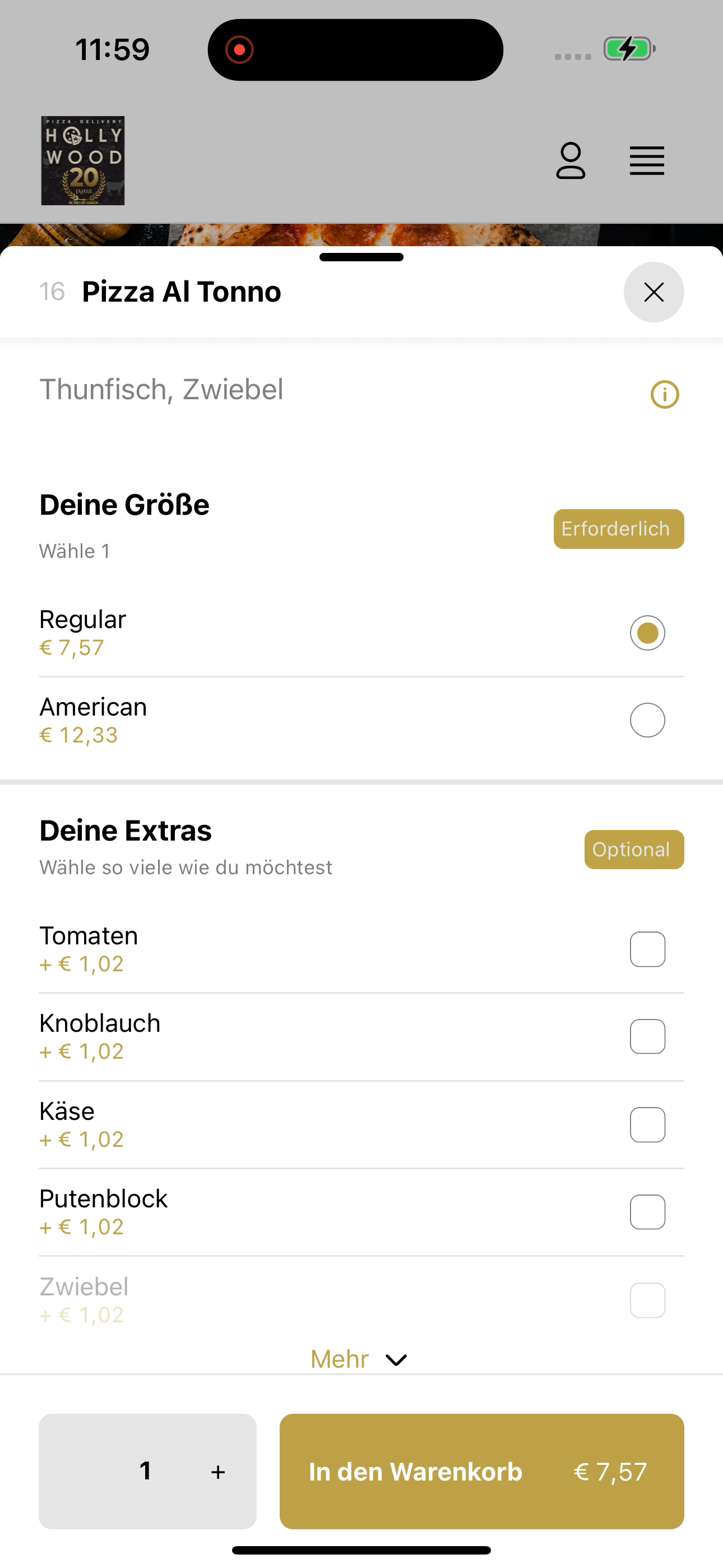 Pizza-Service Hollywood AT screenshot 4