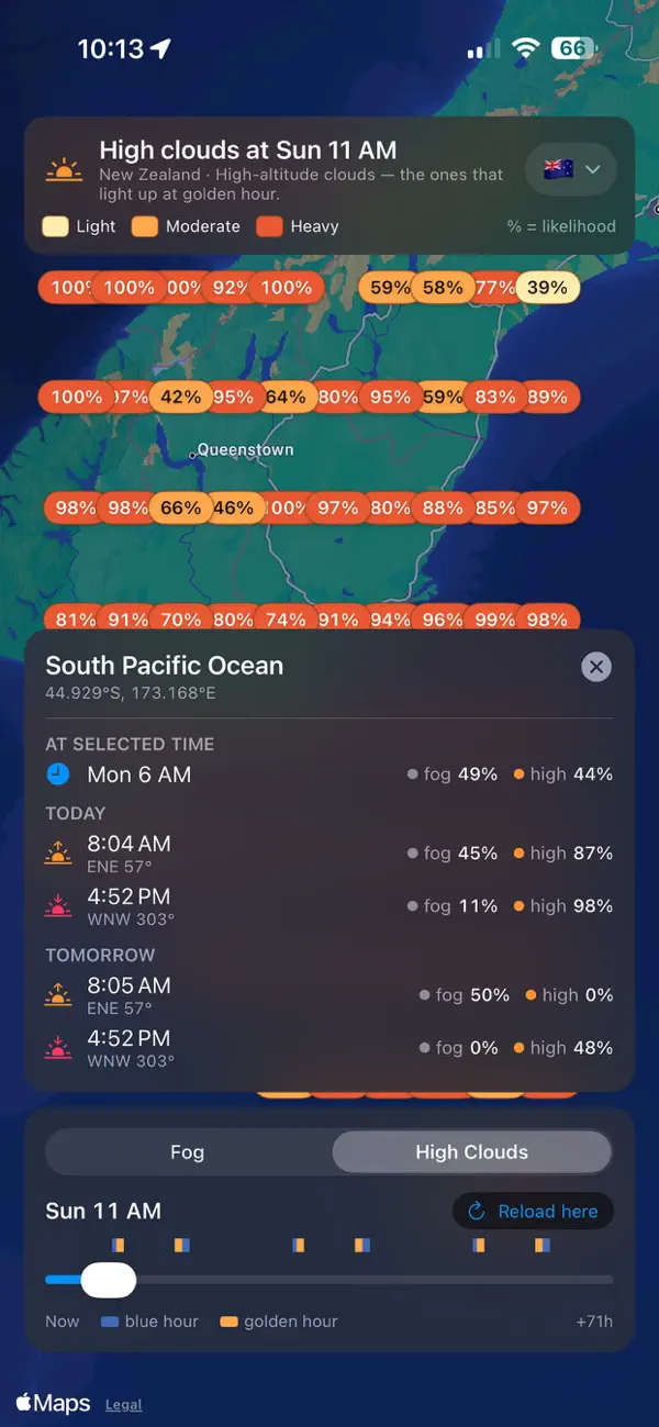 Screenshot #1 pour Fog And Clouds Finder