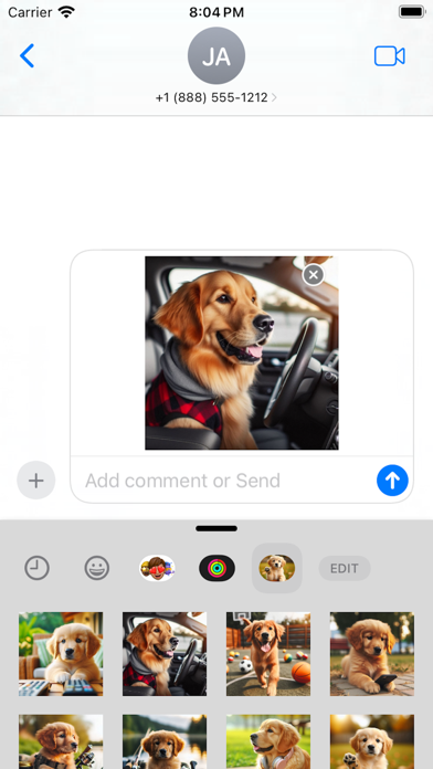 Lovely Puppet (Dog) Stickers Screenshot