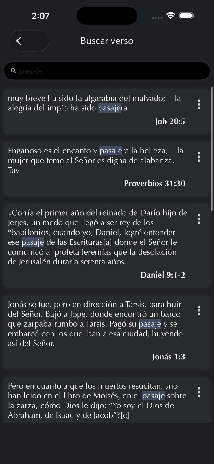 Santa Biblia en Español iphone screenshot 1