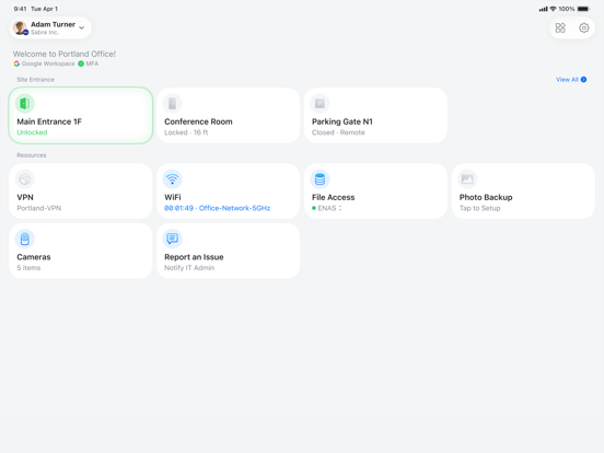 UniFi Endpoint iPad screenshot