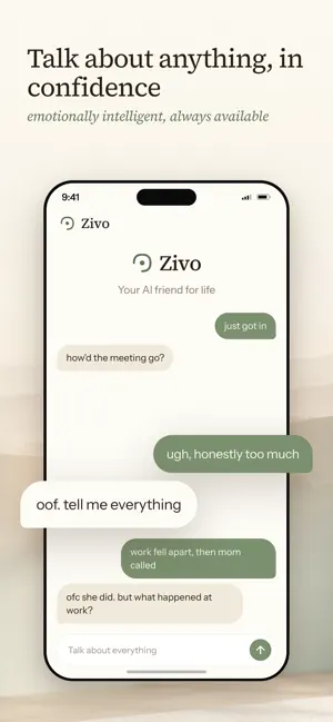 Zivo: Your AI friend for life screenshot 2