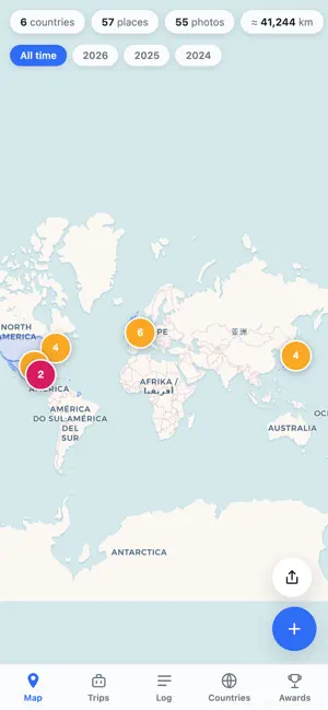 Mapmoir — Private Travel Map screenshot 1