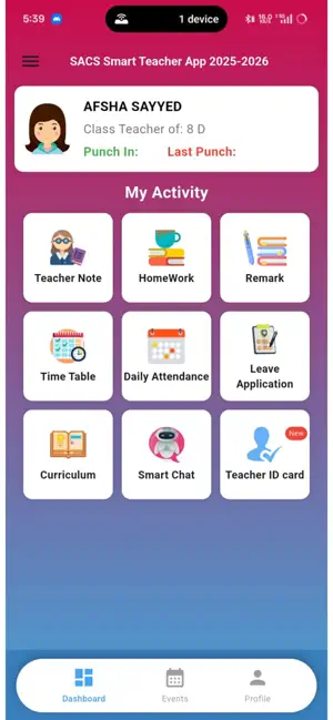 EvolvU Smart Teacher App screenshot 1